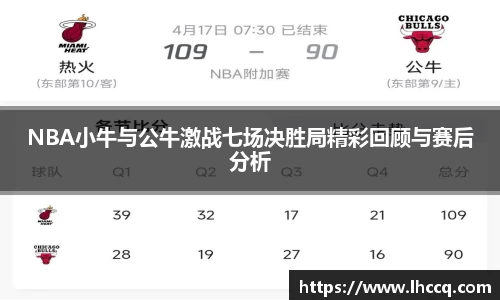 NBA小牛与公牛激战七场决胜局精彩回顾与赛后分析